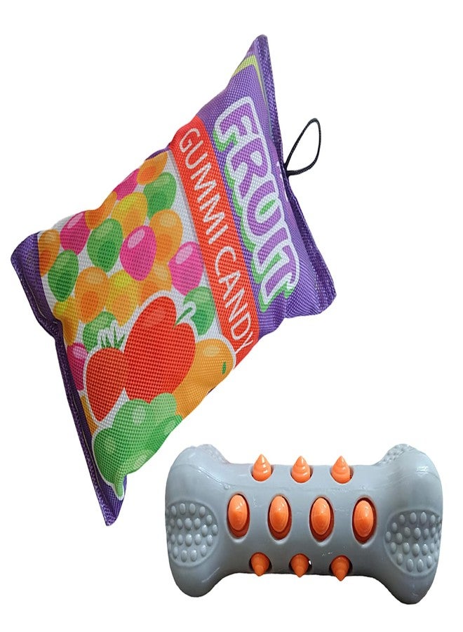 CHIPMONK Set of 2 Squeaky Toy Chew Safe Durable for Small Puppy Medium Large Dog Non-Toxic Interactive Plushy Training & Brain Development Toys Reduces Anxiety & Loneliness Perfect for Your Pets - Image 1